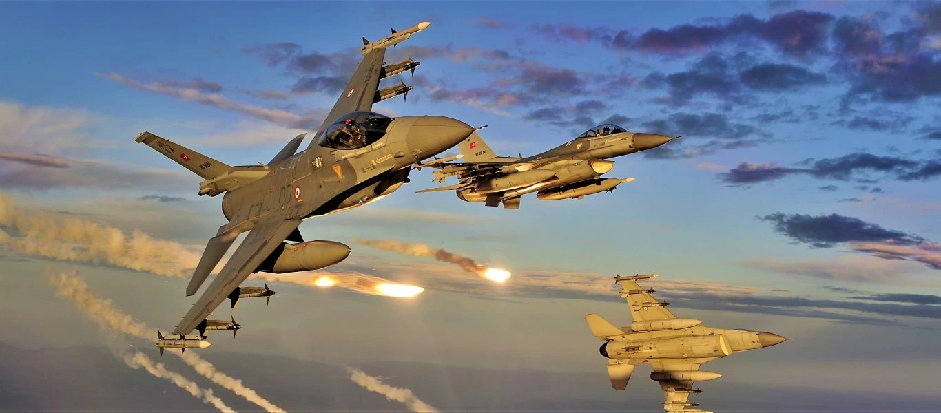 Παραβιάσεις τουρκικών F-16 πάνω από τους Λειψούς